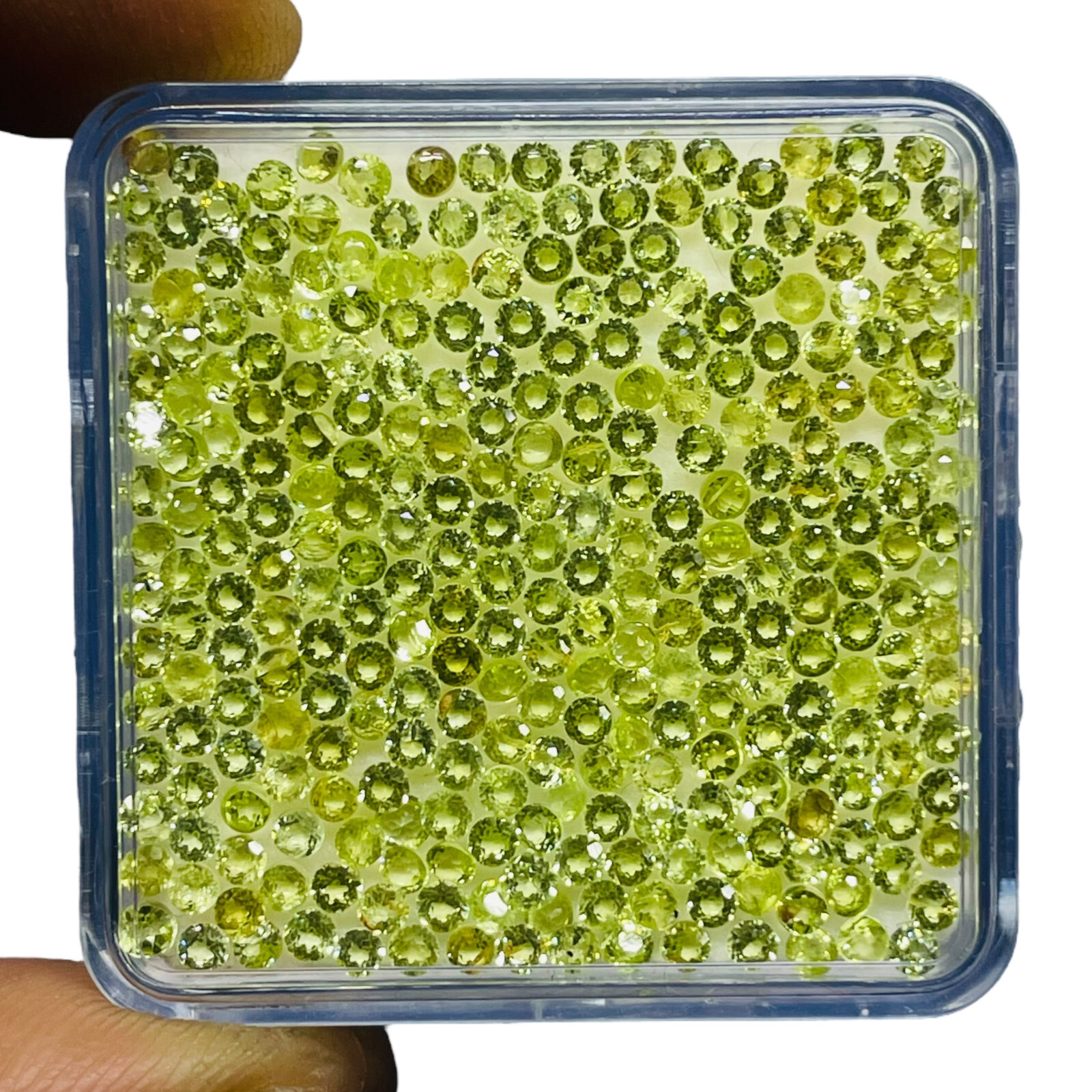 250 Pcs Natural Peridot 2mm Round Cut Loose Untreated Wholesale Gemstones Lot