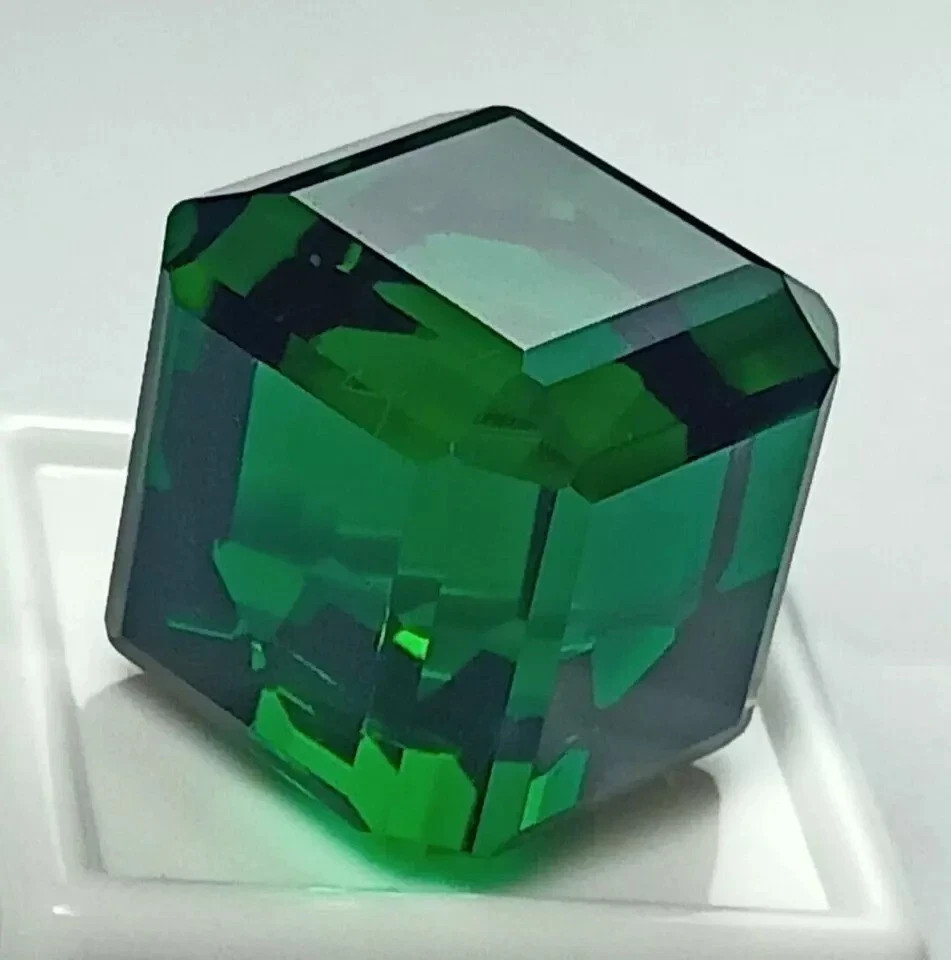 Natural 100 Ct+ Tsavorite Green Garnet Cube Cut Loose Gemstone AAA Certified