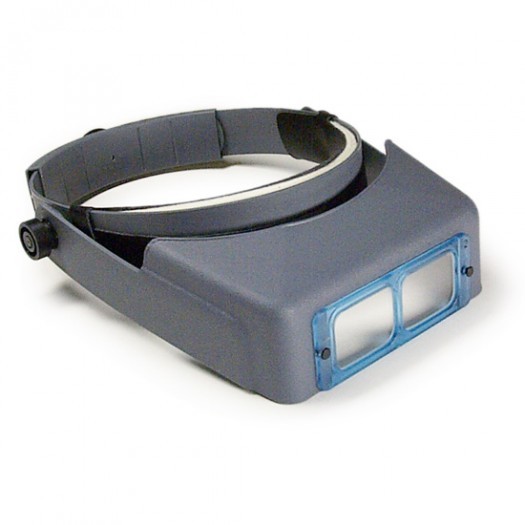 Donegan OptiVISOR® Headband Magnifier DA-5, 2-1/2X, 8 WITH GLASS LENSES