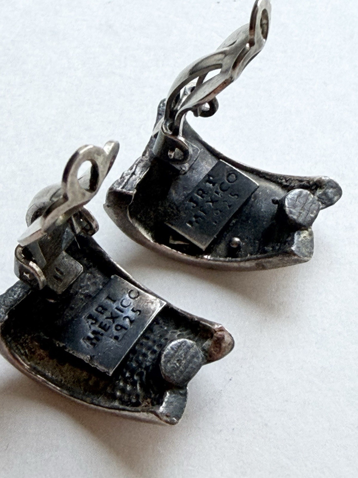 925 Sterling Silver Clip-On Huggie Earrings, Basket Weave Design, No Stone