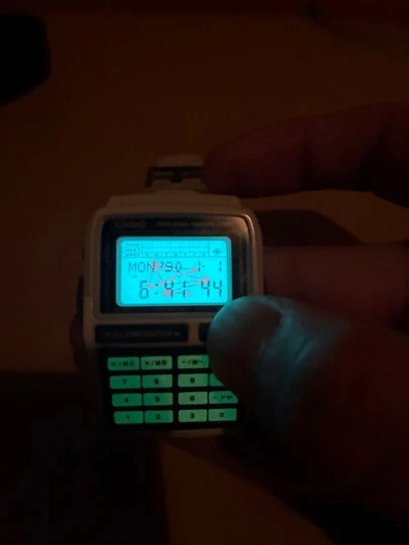 Casio DBC-63 Databank White Digital Watch