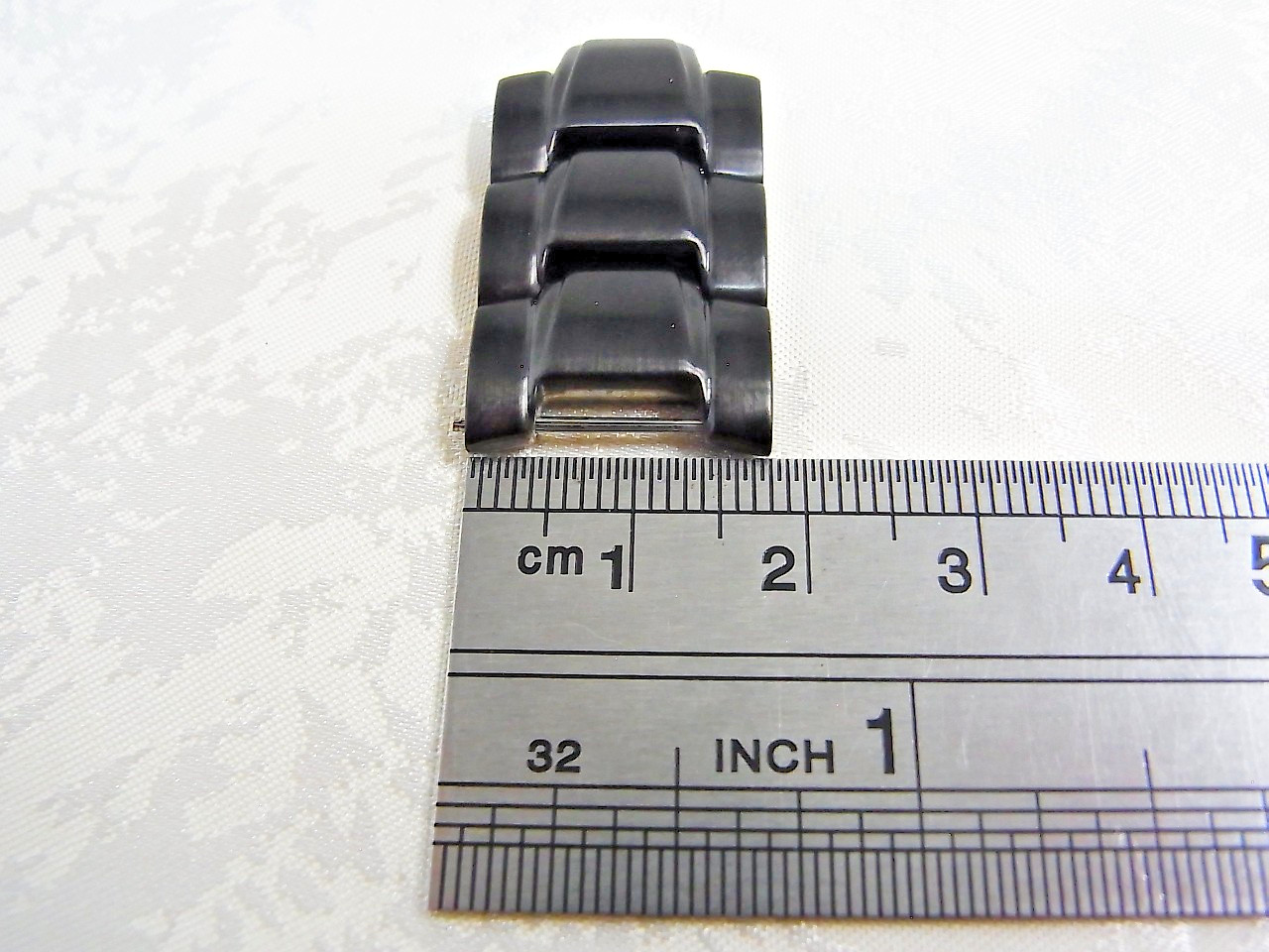 Luminox F117 Nighthawk Black SS Genuine Link 18mm Watch Band 3pcs set Mint