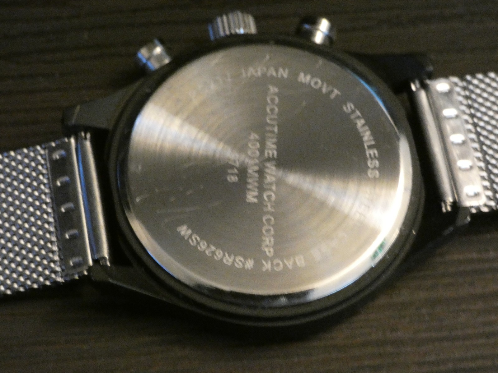 Accutime Watch Corp 4001MWM Black Bezel & Band Watch has a new battery