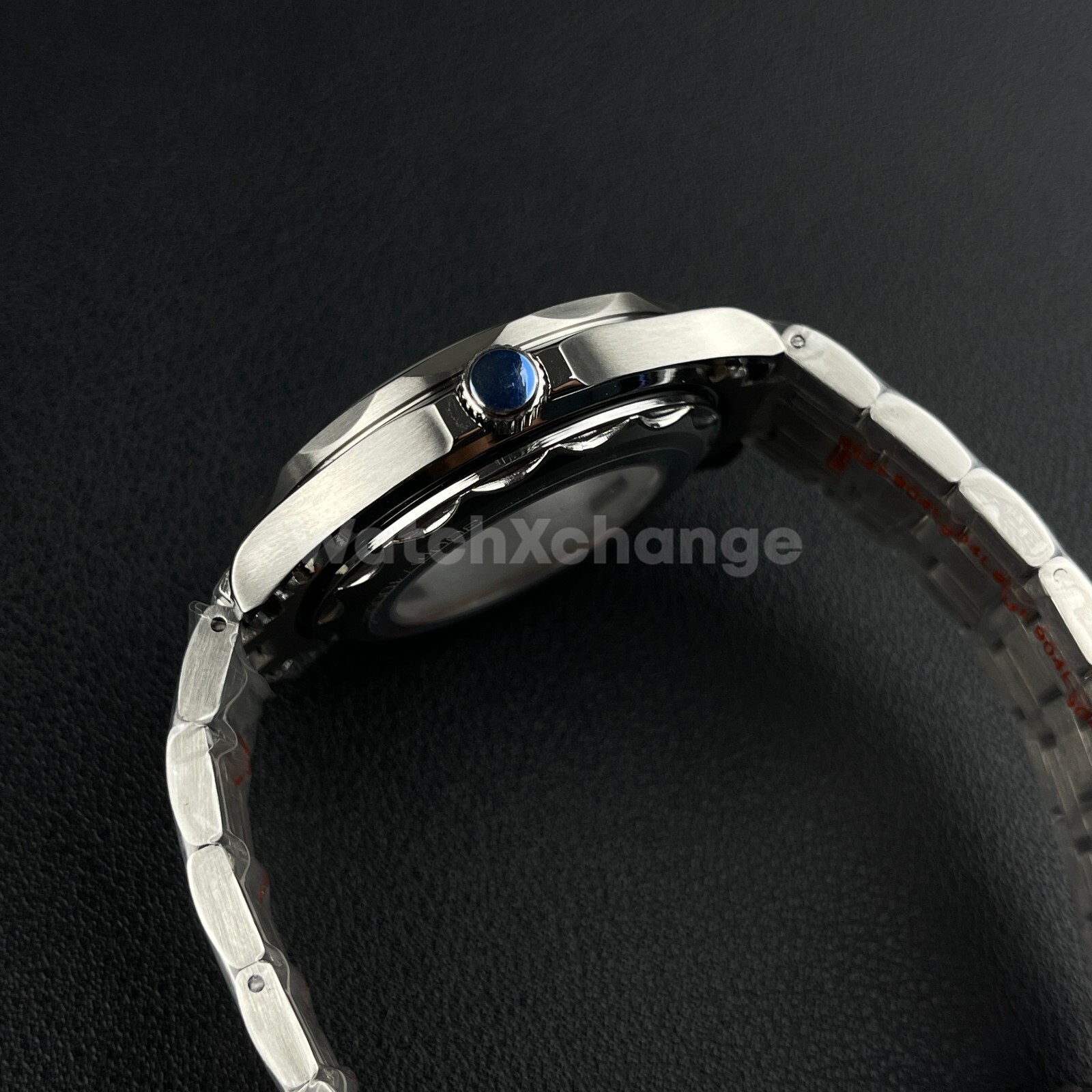 41mm Silver Stainless Steet Sapphire Glass Watch Case fit NH35 NH36 Seamaster