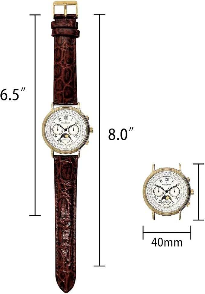 Vintage Multi-Function Watch with Perpetual Calendar & Moon Phase