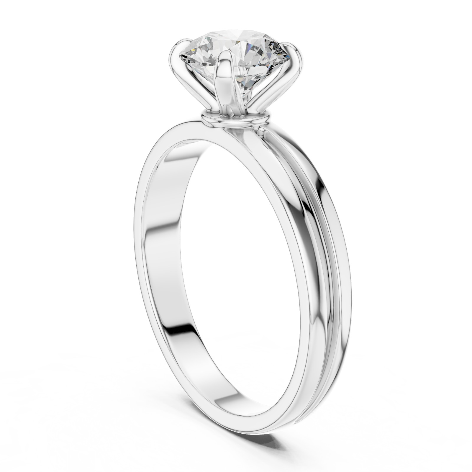 1 Ct Lab Grown Diamond IGI Certified Engagement Wedding Gold Ring 14 K F VVS