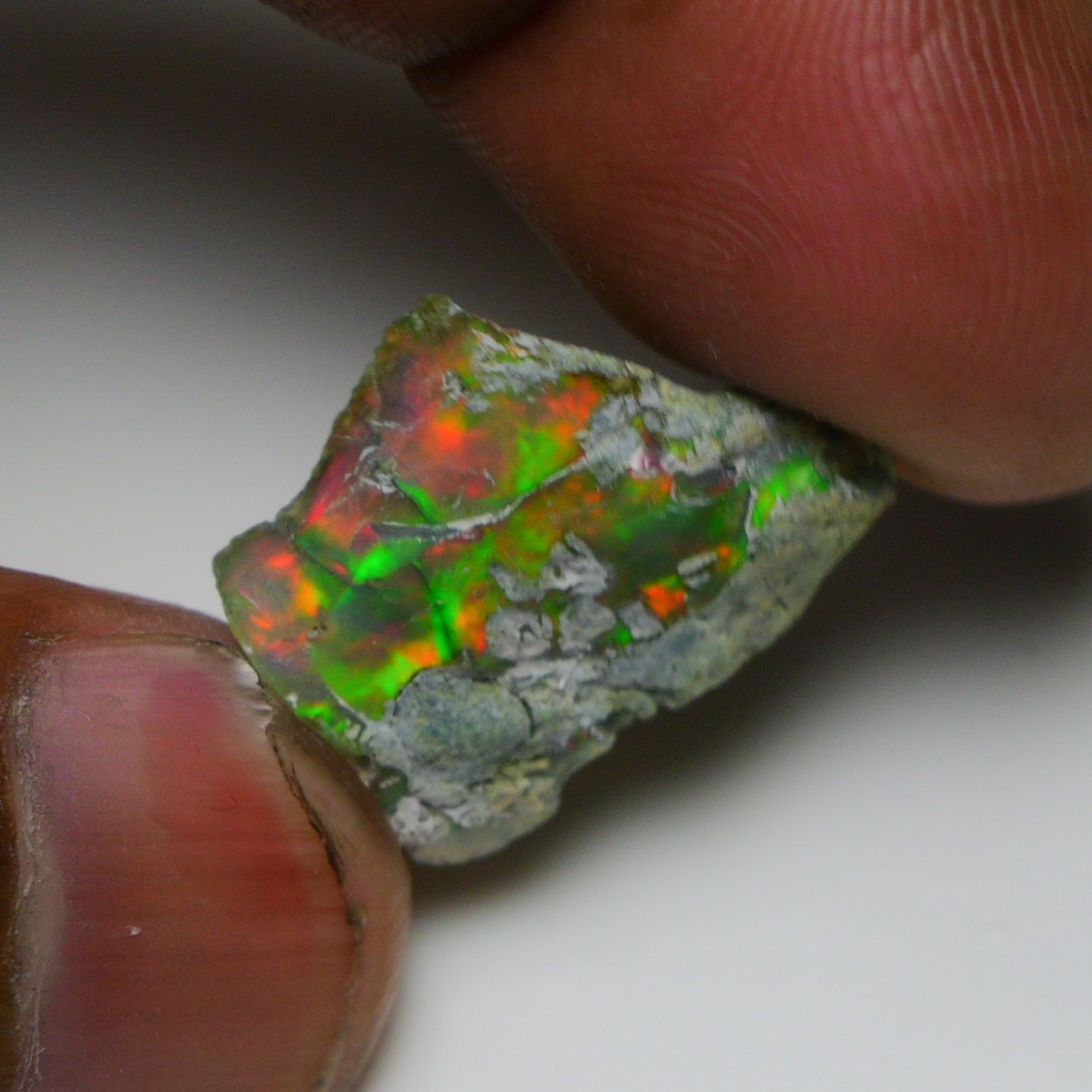 Jewelry Grade Black Opal Rough 11.70 Ct, Natural Ethiopian Opal Raw, Fire Opal