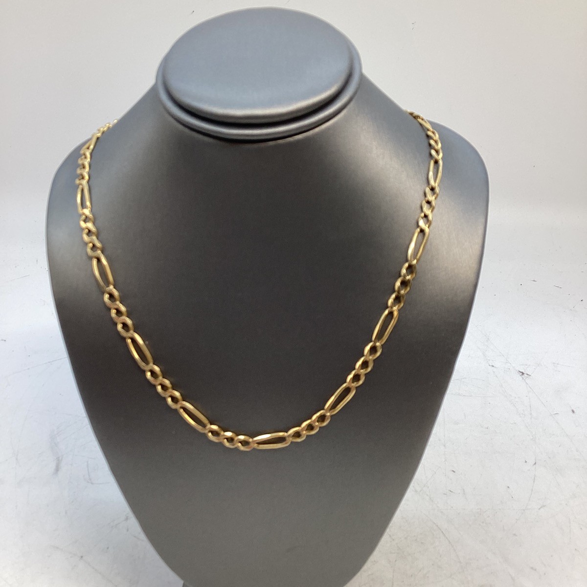 24″ Gold Figaro Chain 14K Yellow Gold 16.7g (KS1024906)