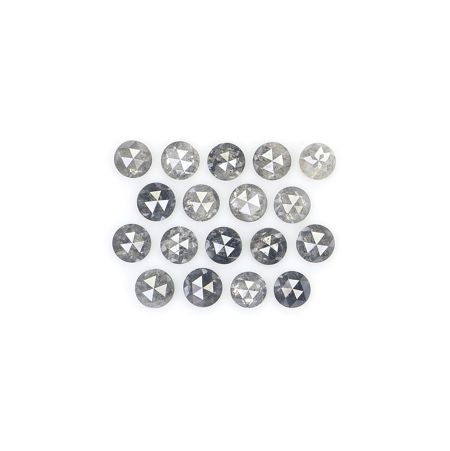 1.18 CT Natural Loose Round Shape Diamond 2.40 MM Salt And Pepper Diamond NQ1844