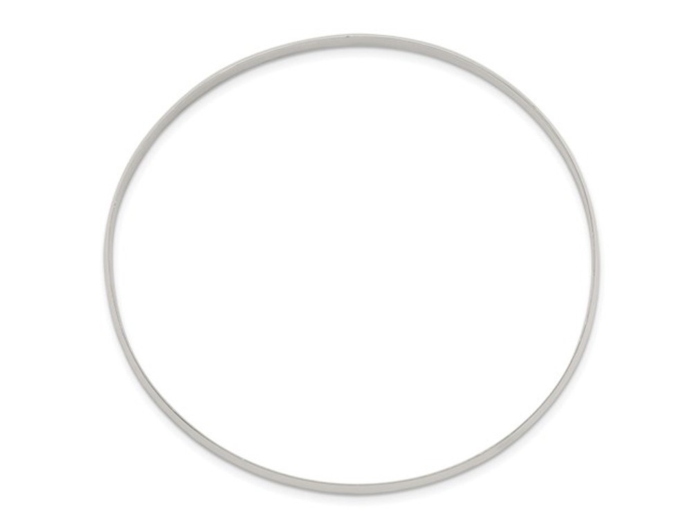 Slip On Bangle Bracelet in Sterling Silver (4.5mm)