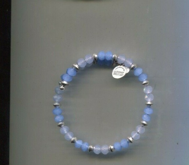 Alex & Ani Blue Periwinkle Wrap vintage 66 bracelet bangle