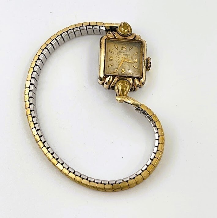 Vintage Ladies Girard Perregaux Womens Gold Plated Tone Swiss Mechanical Works