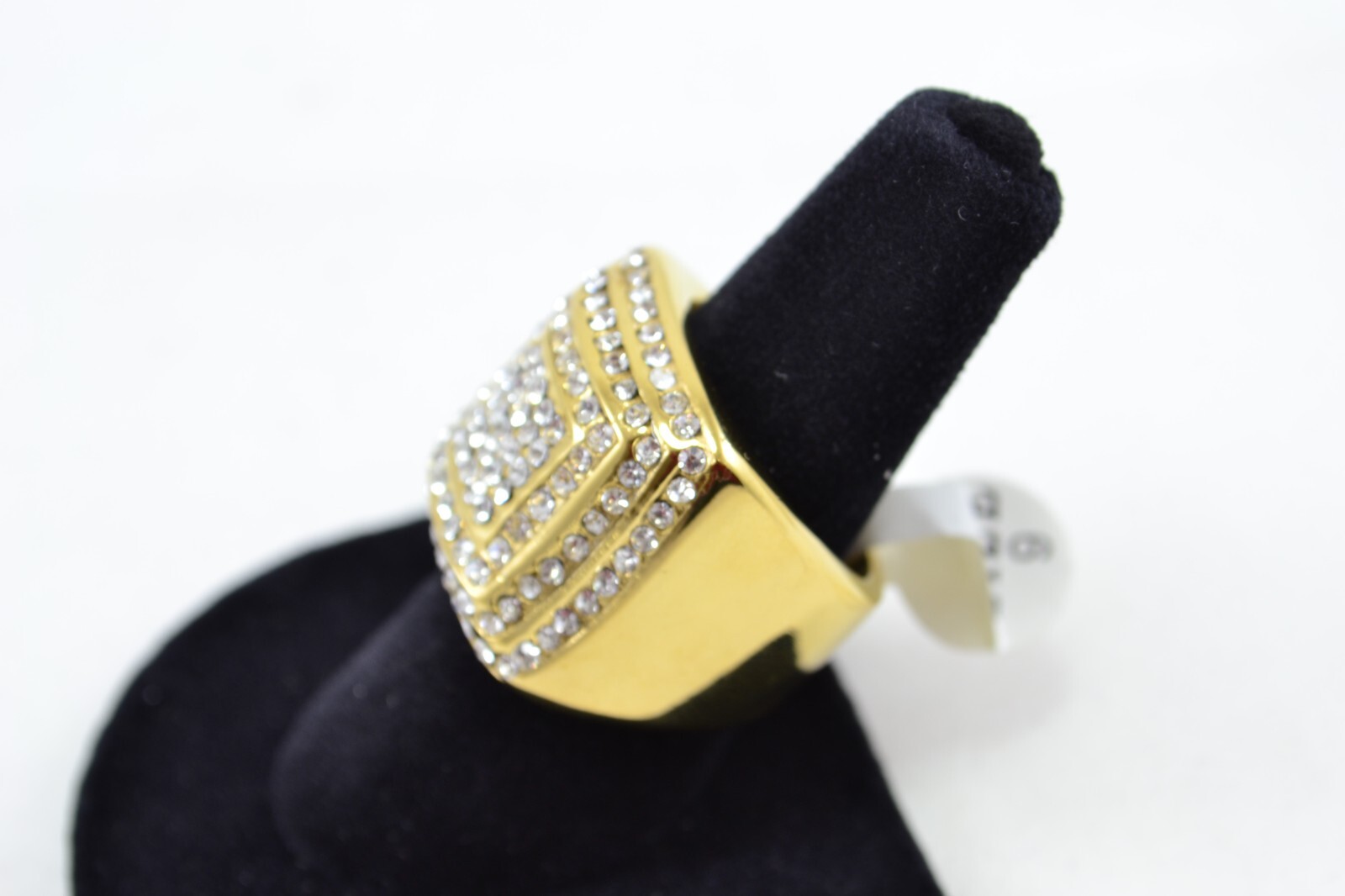 Big Man’s 14K GOLD FINISH Tone CZ RING SIZE (7-12)