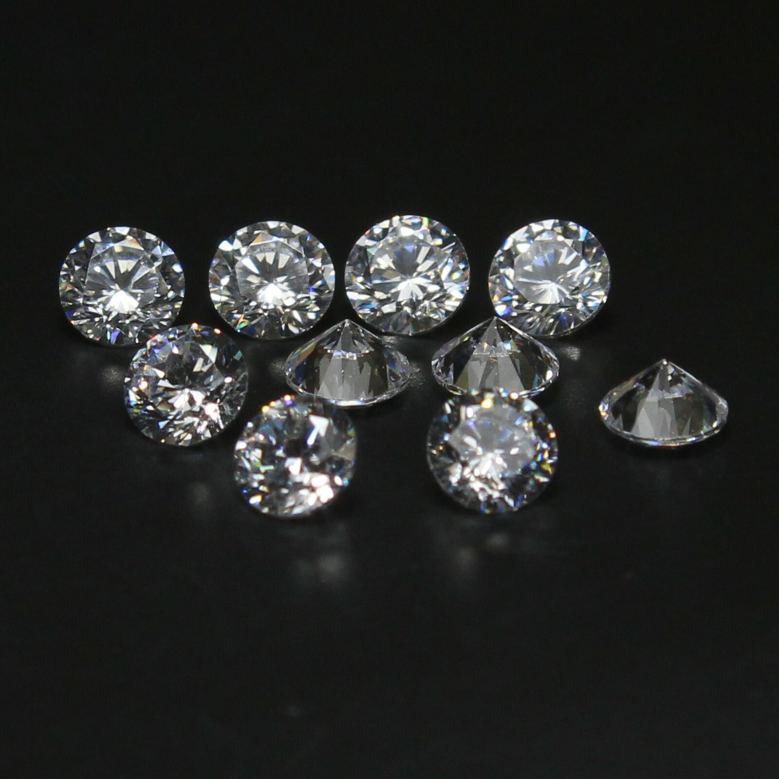 Natural 4.00 mm Round D Color VVS1 Clarity Brilliant Cut Diamond 10 Pcs Lot