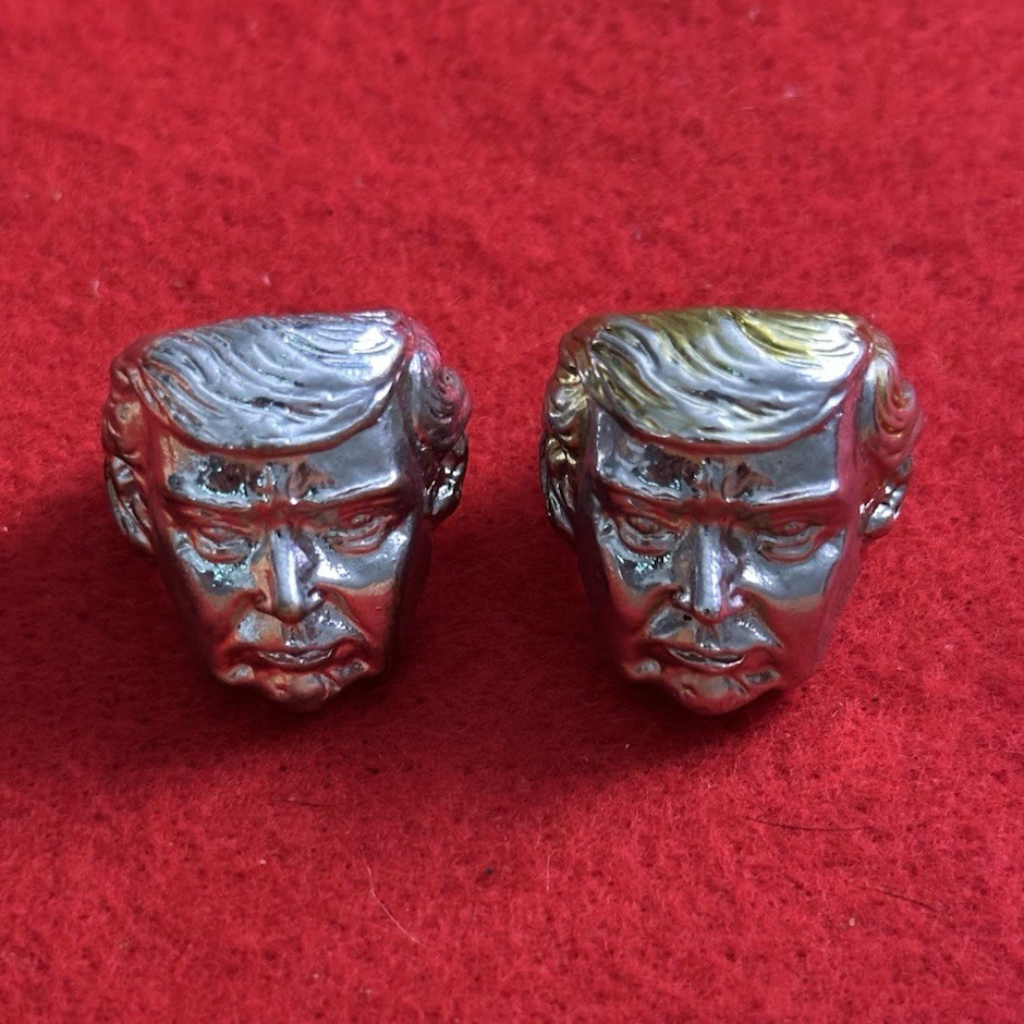 Mens Donald Trump Ring lot of 2 ( Unknown Size )