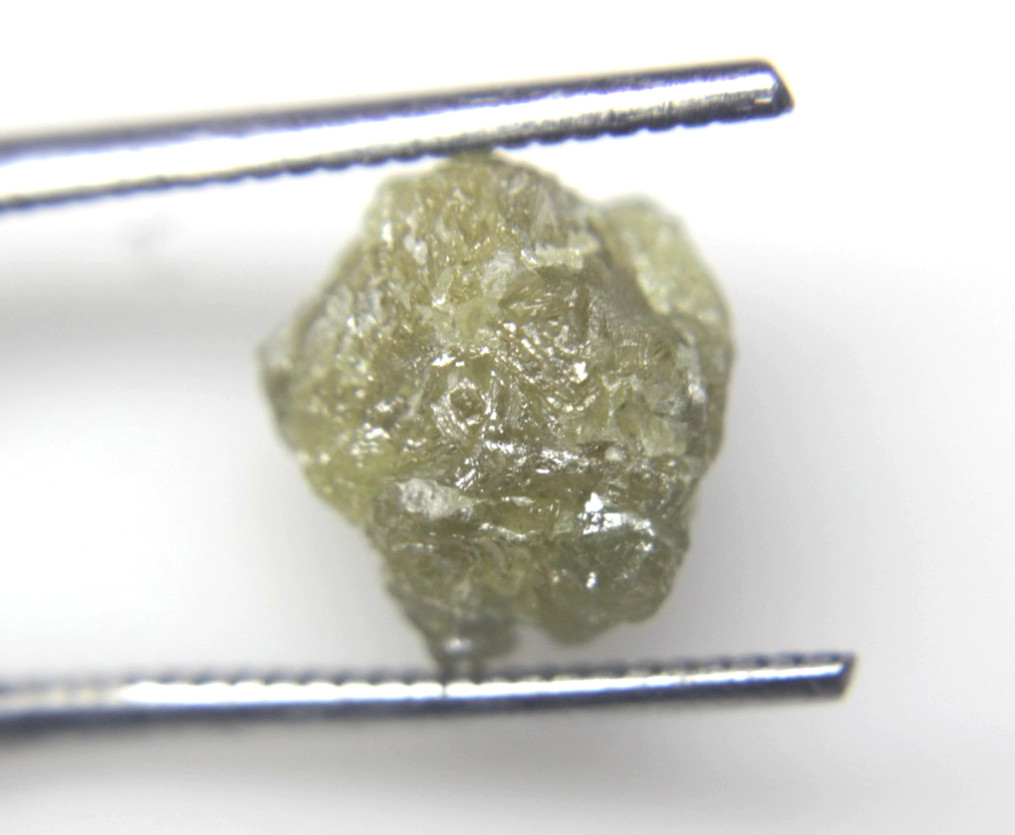 6.23CTS /1 PIECE NATURAL REAL RAW UNCUT YELLOW ROUGH DIAMOND 11.53×10.47×7.21 MM