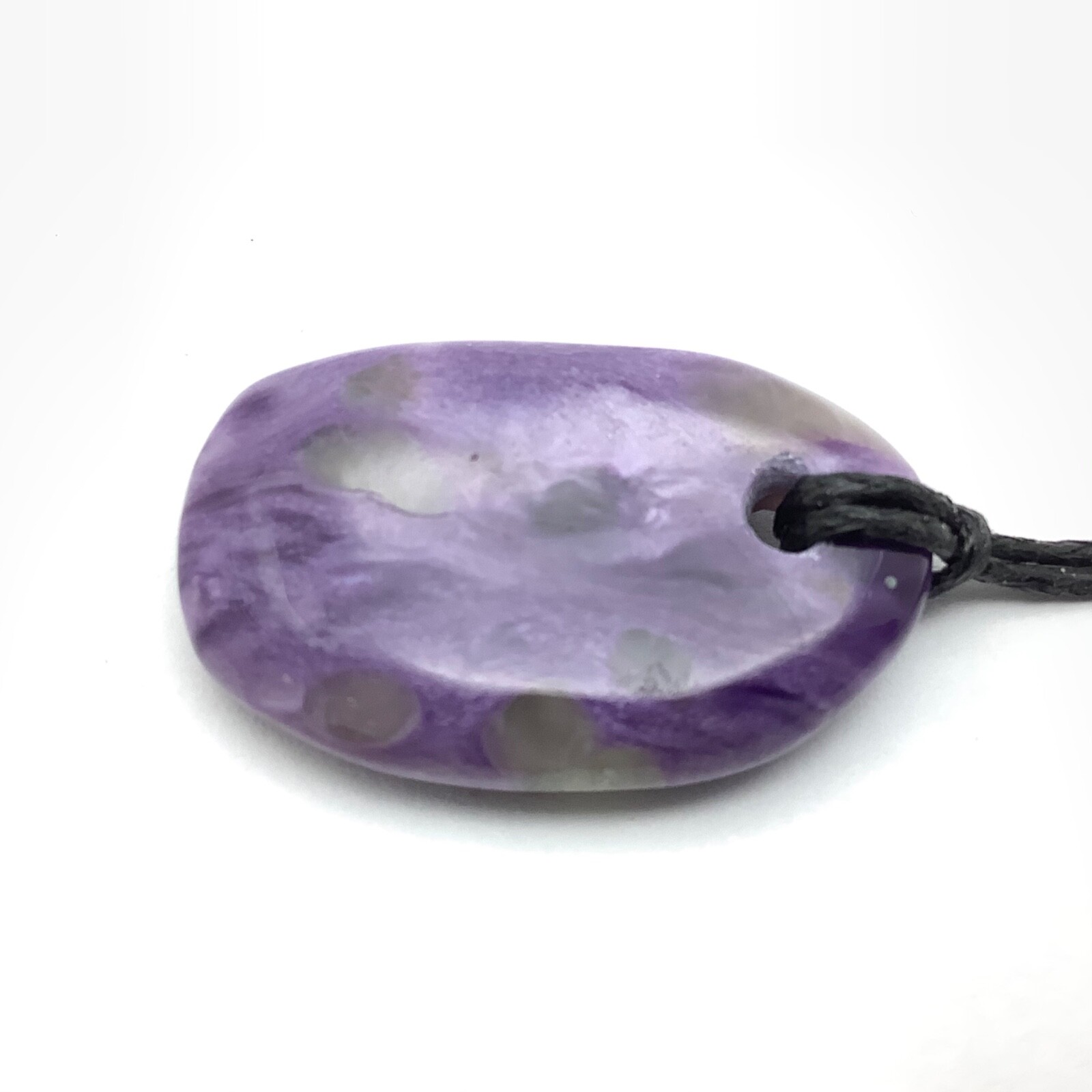 Siberian Charoite Pendant Simple Purple Gem Stone Necklace Siberia #15