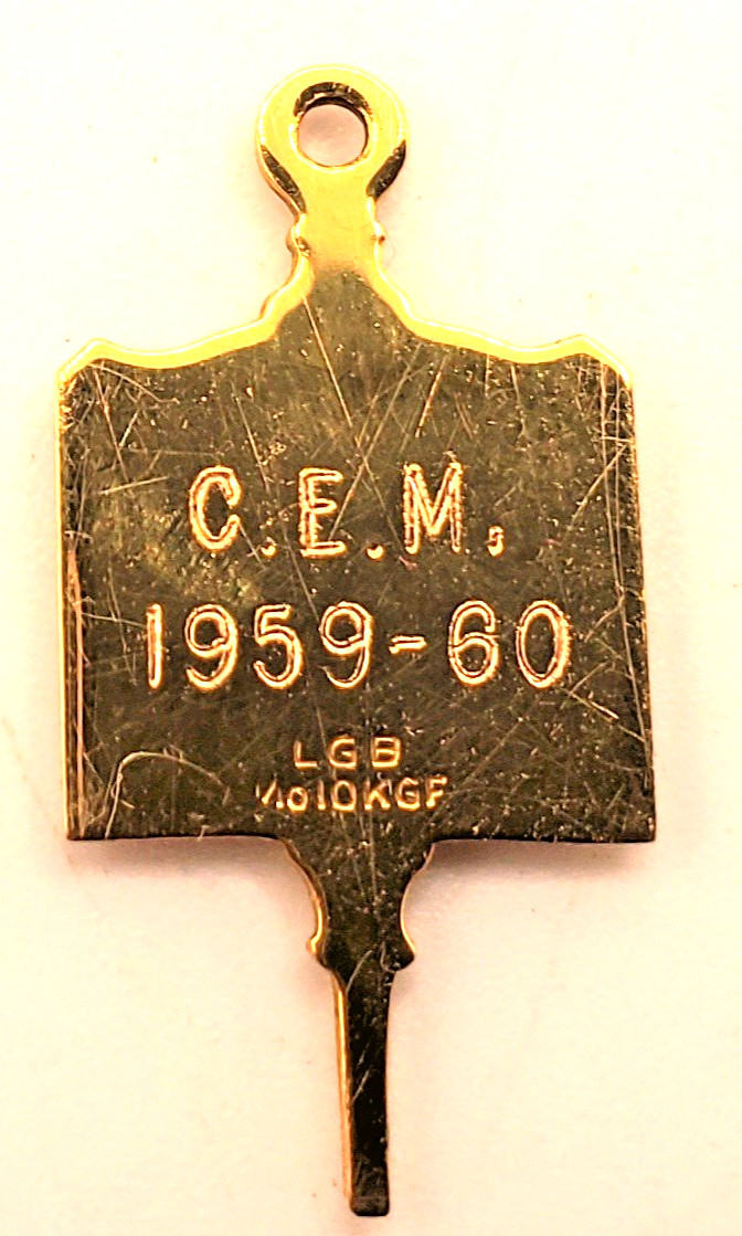 VTG 1/10 10K GF 1959-1960 Who’s Who Students Colleges & Universities Pendant