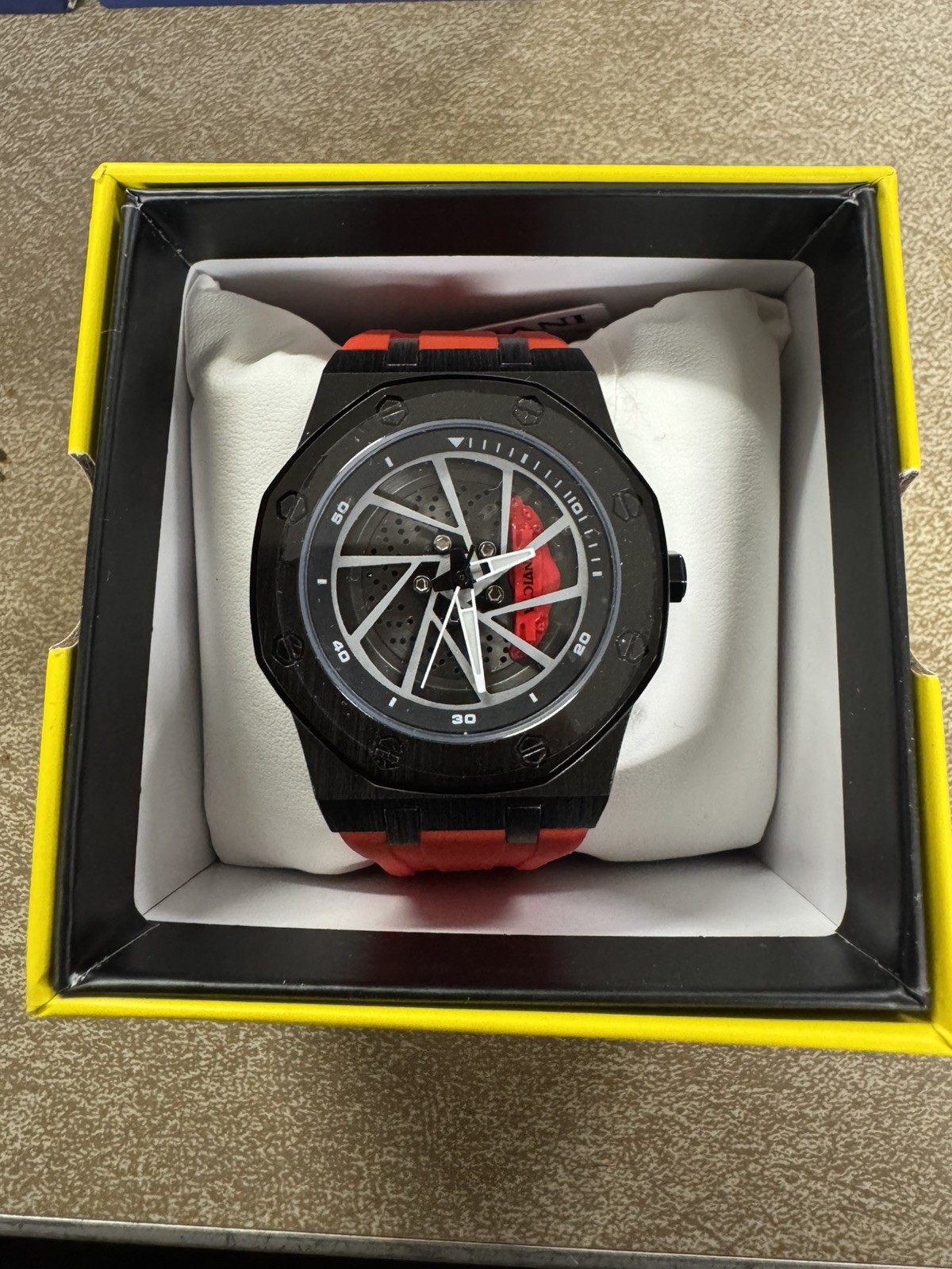 NEW/LIMITED Invicta Speedway Rim Men’s Watch 42mm Red 69491