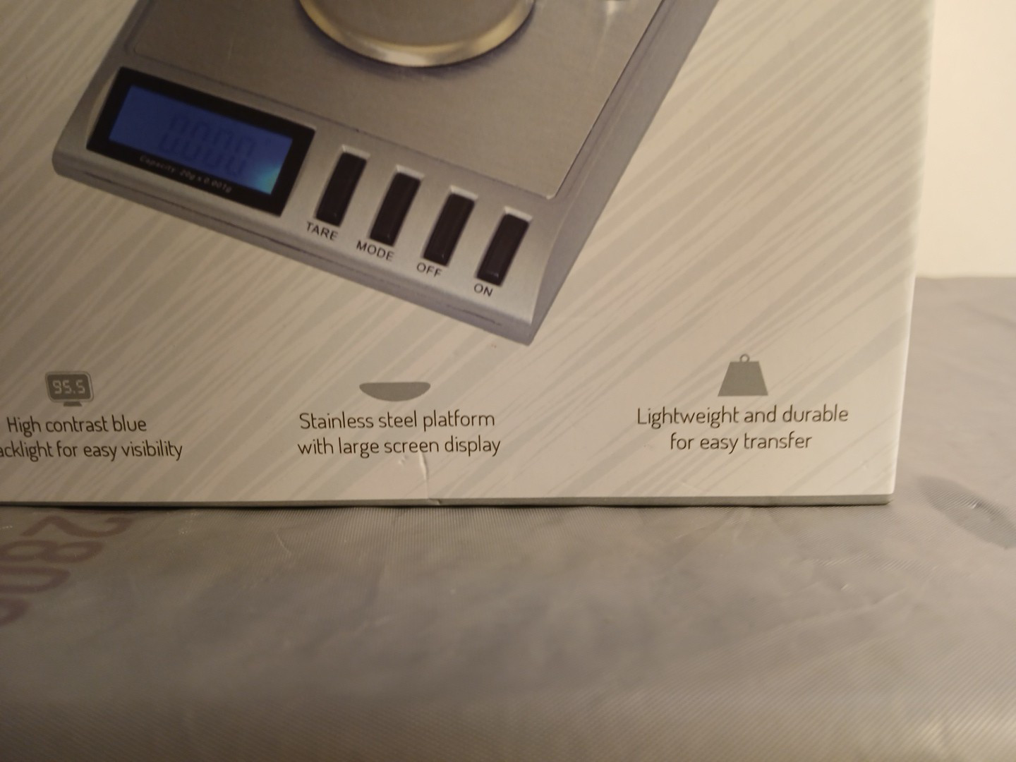 Smart Weigh High Precision Digital Jewelry Scale GEM20 Opened Box
