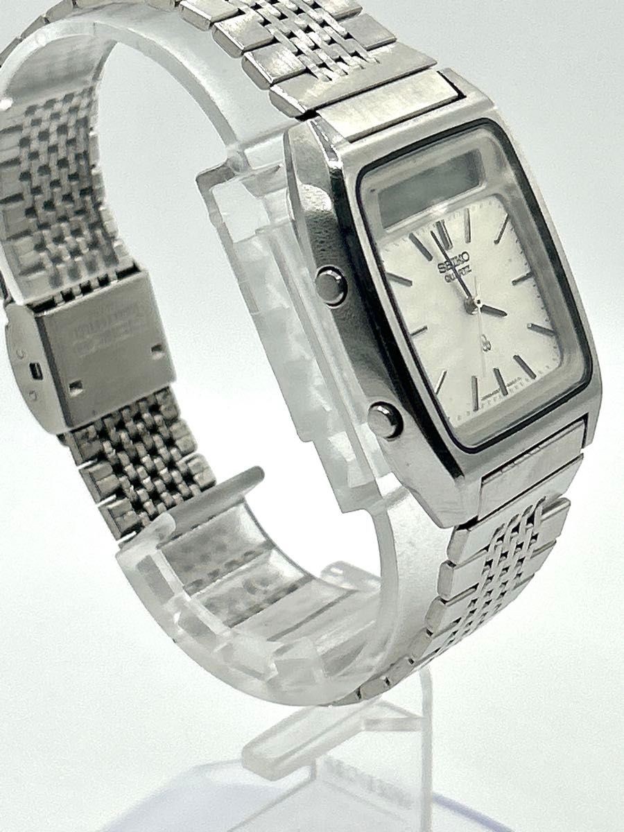 Seiko H357-5130 Ana-Digi Square Hybrid Quartz Men’s Watch Working From Japan
