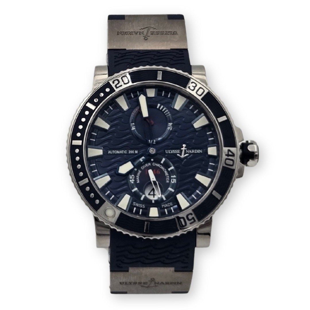Ulysse Nardin Maxi Marine Diver Titanium Blue Dial 45mm 263-90-3/93