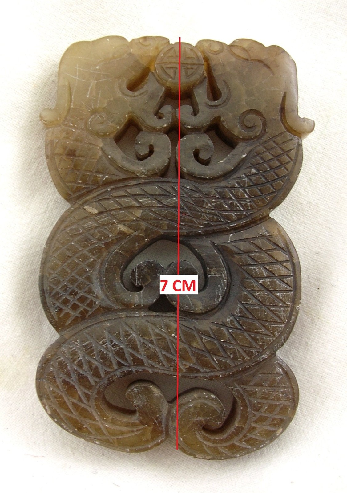 VINTAGE CHINA PENDANT Jade Dragons
