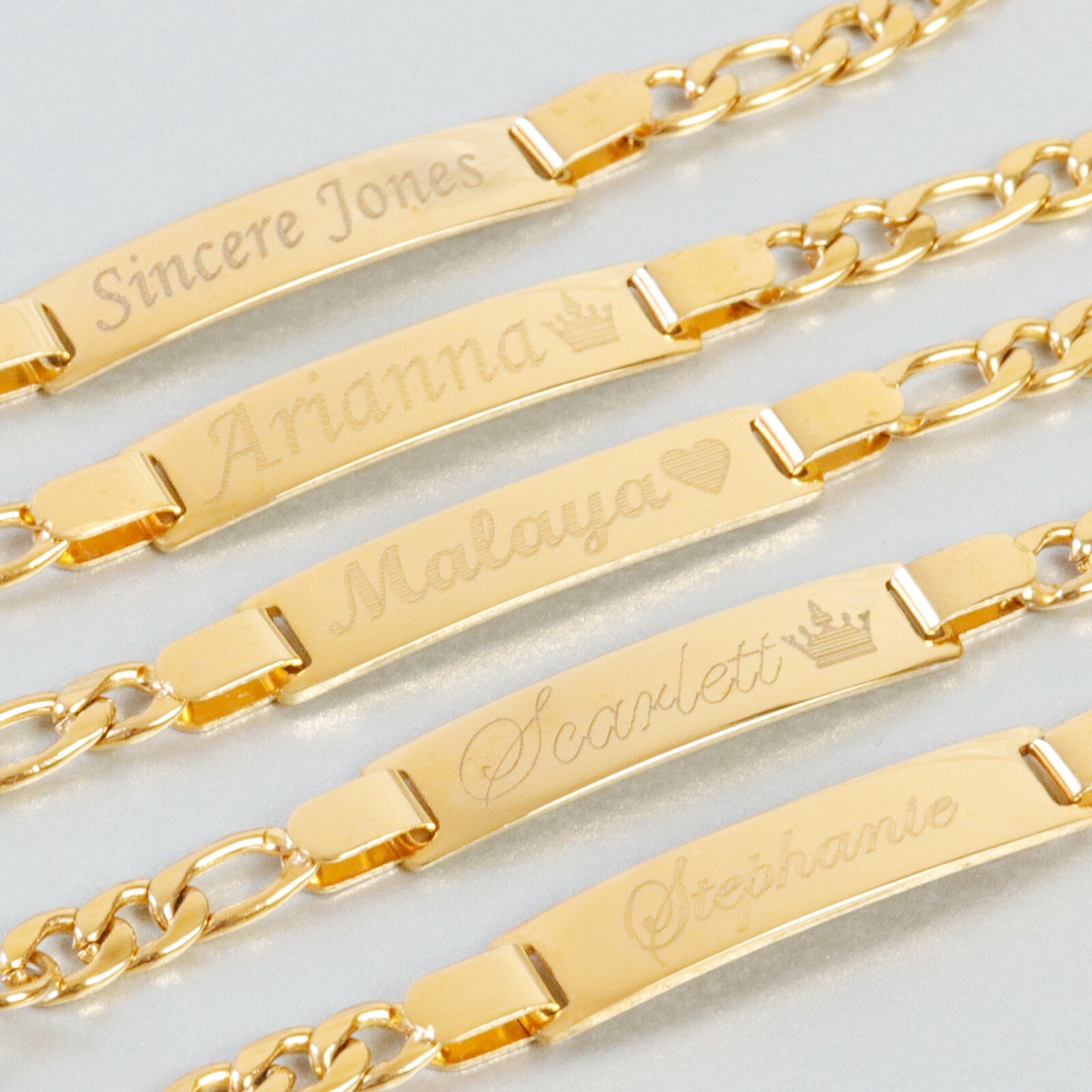 Personalize 14K Gold Filled Baby Bracelet Initial Bracelet Engraving any Name