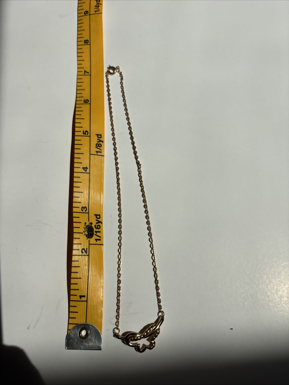 Gold Tone Open Butterfly Station Pendant Necklace Delicate Cable Chain Dainty