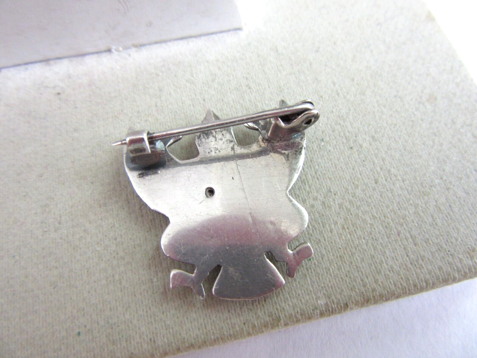 Vintage 925 sterling silver Garuda Deity small pin