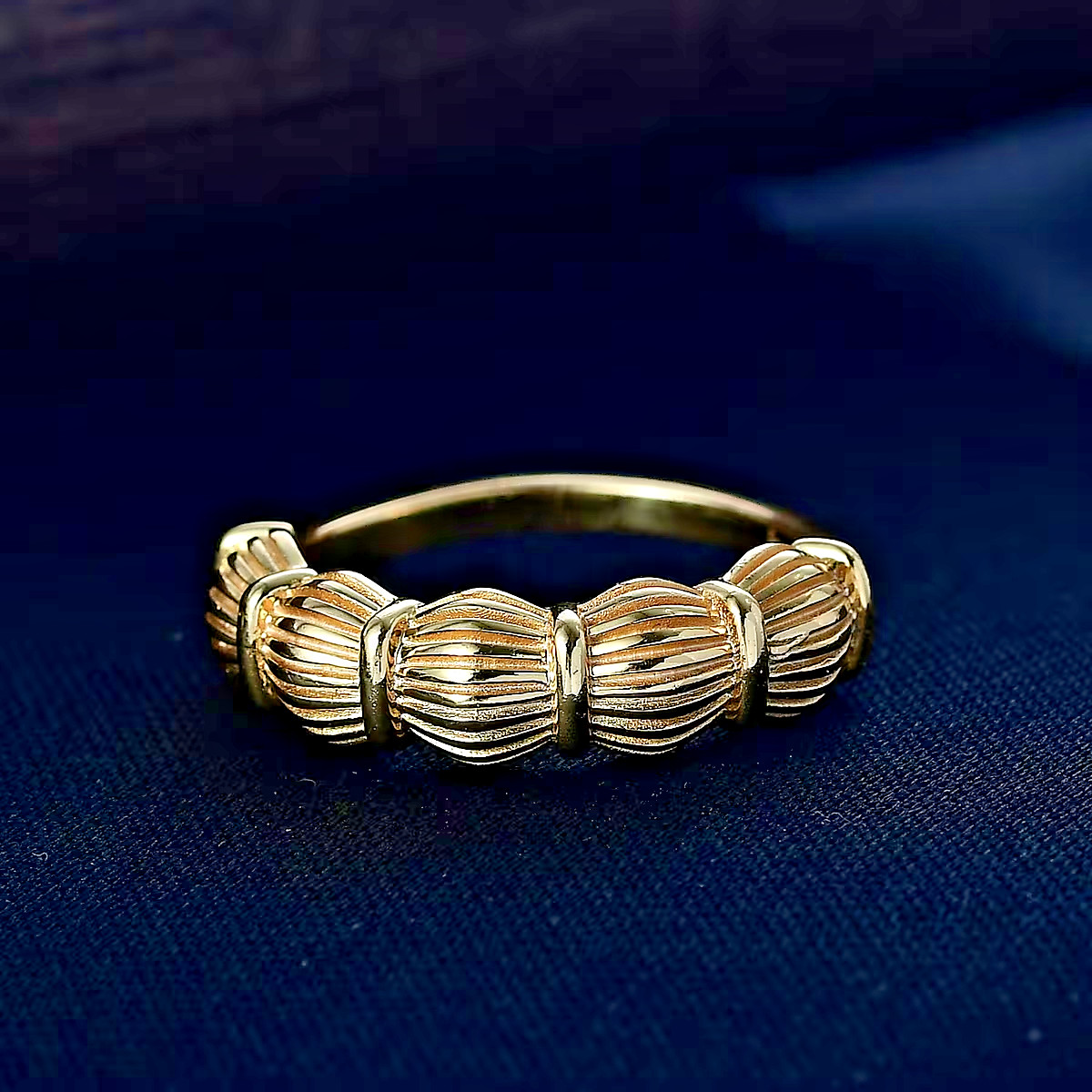 EverTrue Bronzella Collection Architect King Band Ring in 18K Yellow Gold Plate
