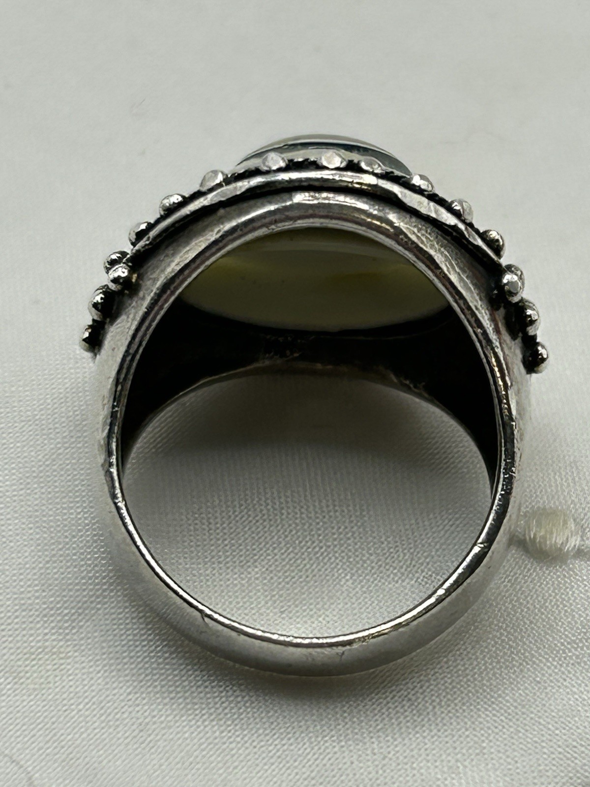 VTG Sterling Silver Human Eye Eyeball Men’s Pinky Ring Size 7.75 8.8 grams