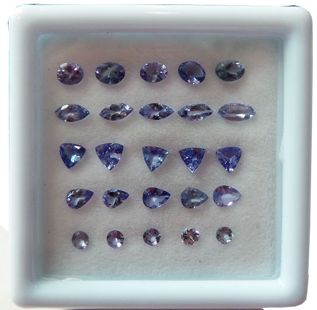 3 Cts+/25 Pcs Natural Tanzanite Wholesale Lot Top Quality Mix Faceted Gemstone