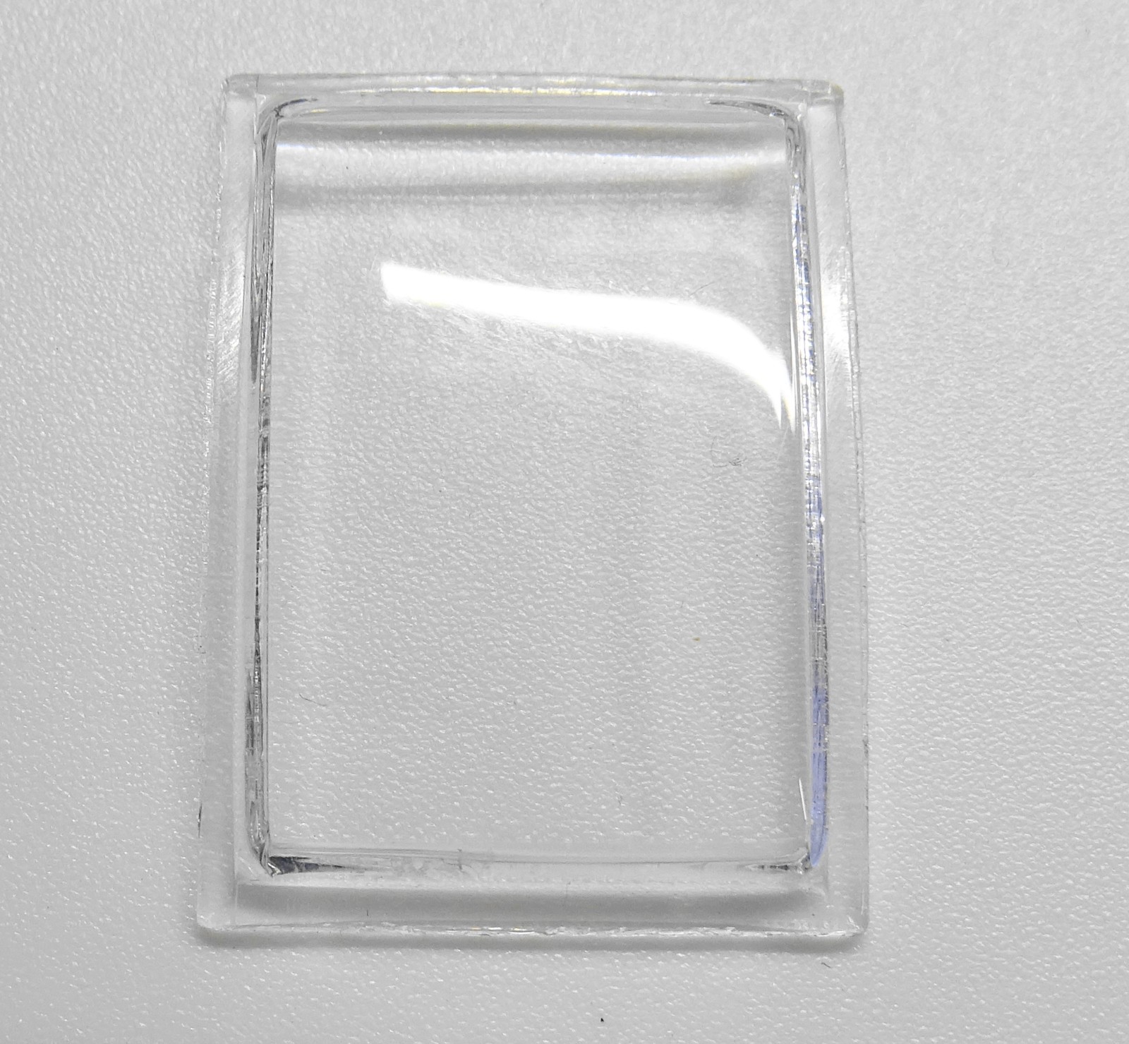 Watch Glass 26 X 18 Mm CONVEX 2 Sides With Heel 29 X 21 Mm Acrylic