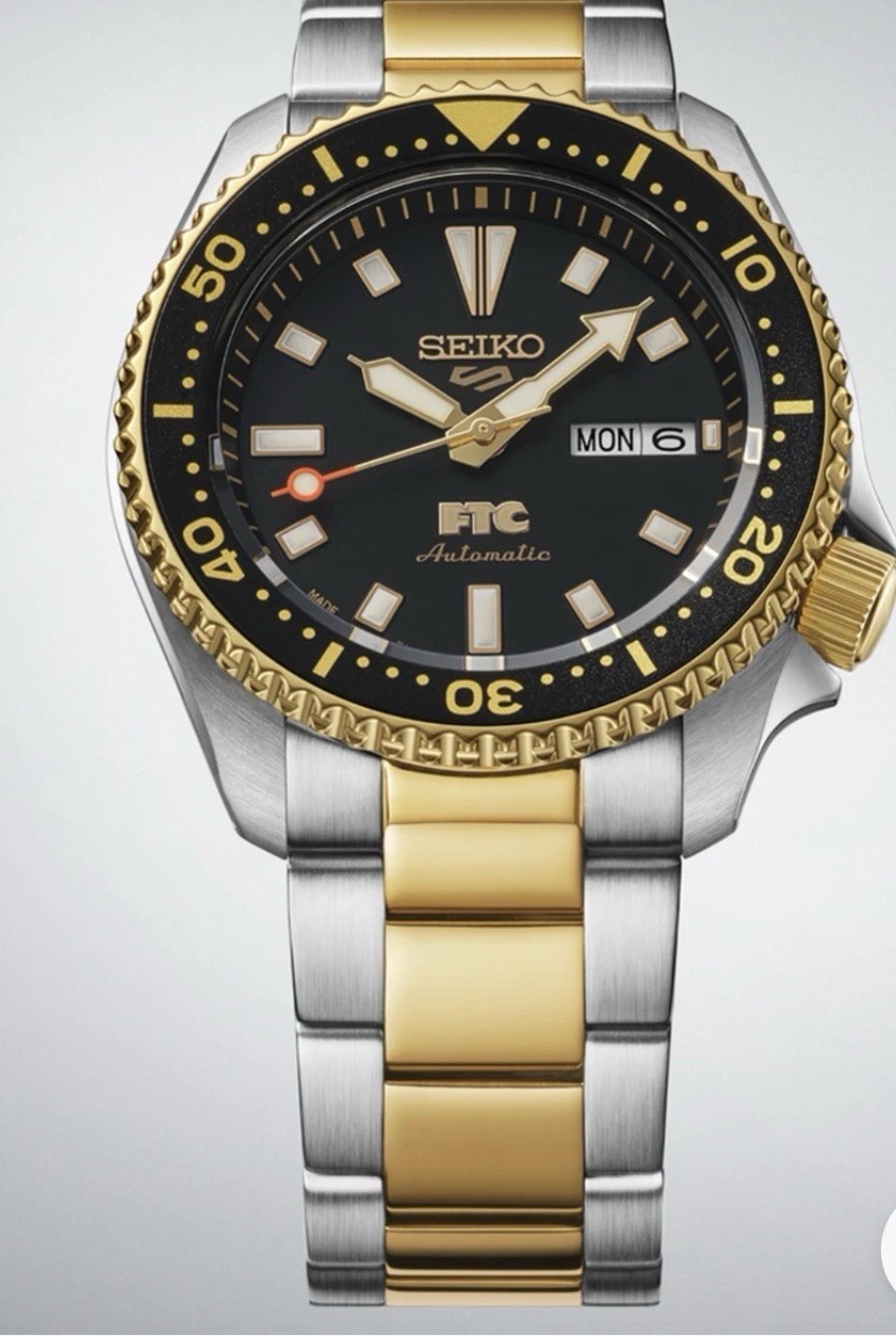 SEIKO X FTC 5 SPORT SKX SERIES WATCH (BLACK)
