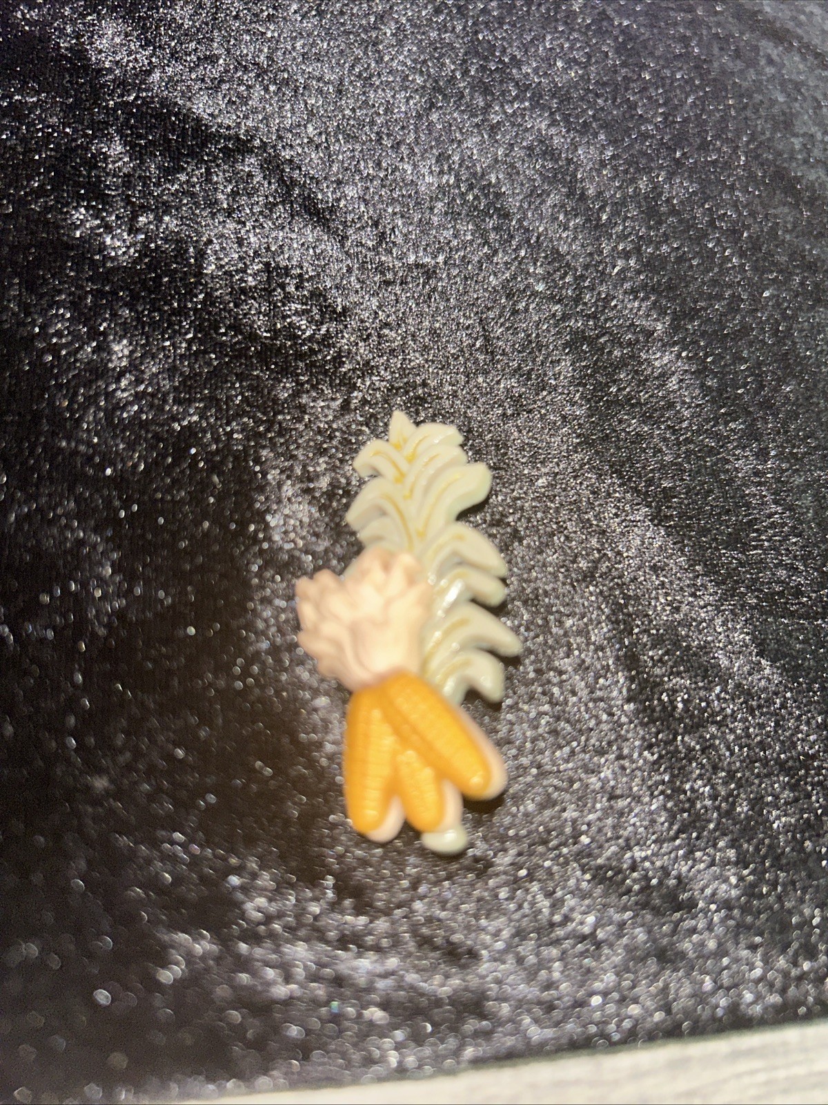Vintage Pin Brooch – Corn & Stalk Yellow, Green Tan 3D Textured 2”