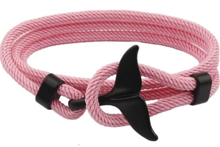 Male Simple Fashion Whale Tail Rope Bracelet High Quality Milan Line Pure Men