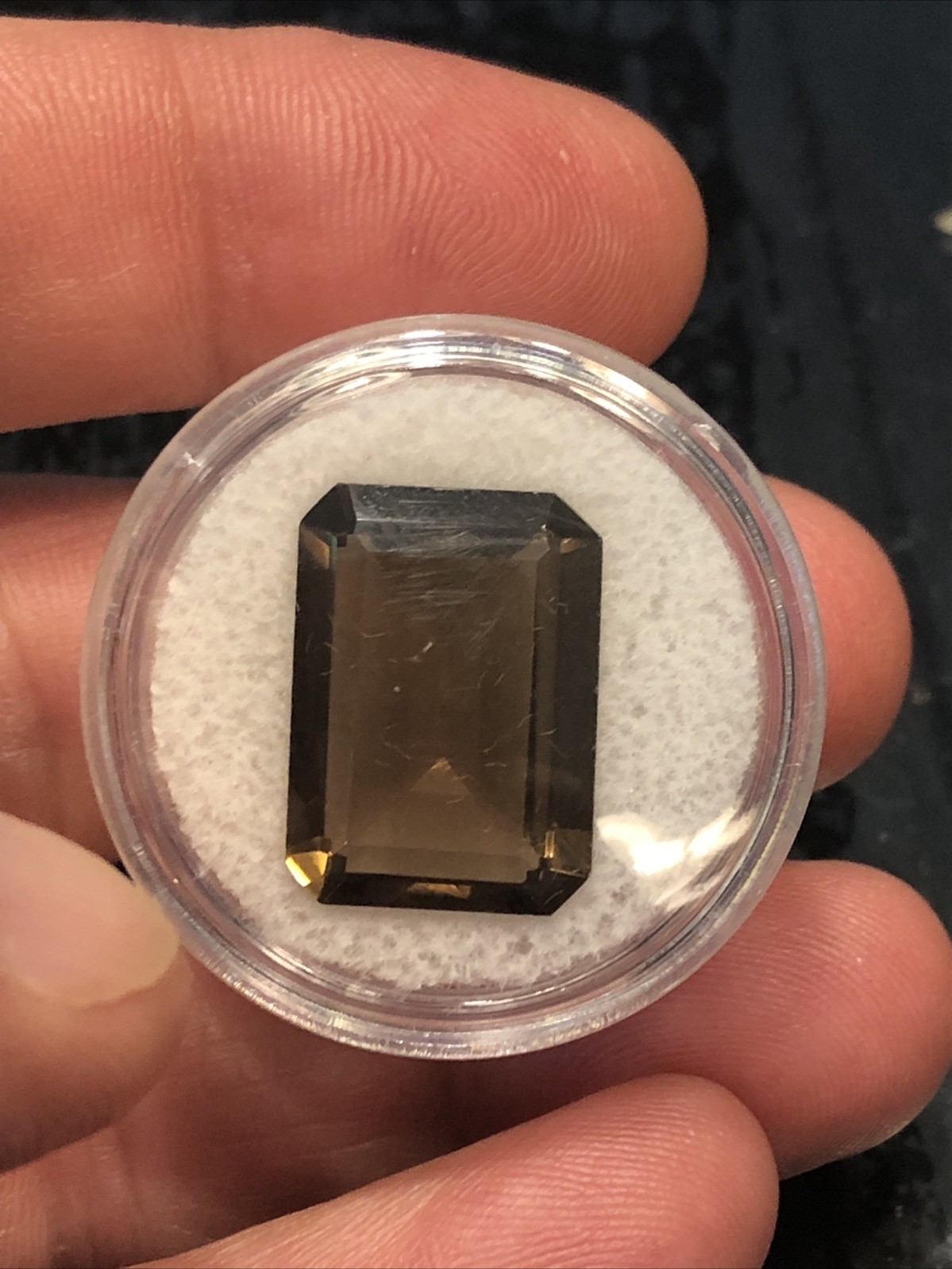 Big 12.5 Carat Natural Smokey Quartz Full Cut Gemstone! Make Your Own Jewelry!
