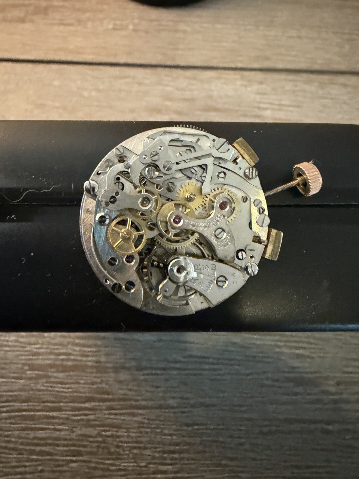 vintage watch chronograf.[swiss] work