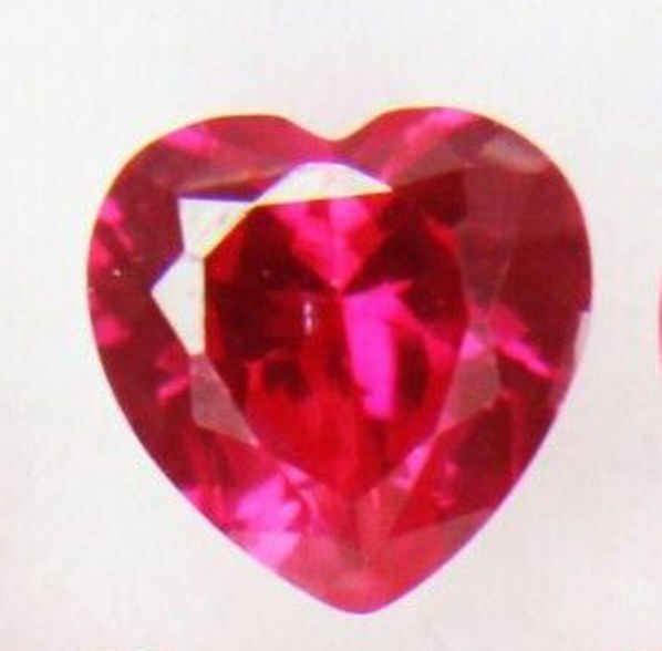 EPIC GEMS-6mm Heart Shaped Mogok Natural Ruby Loose Gemstone Certified-1 pc