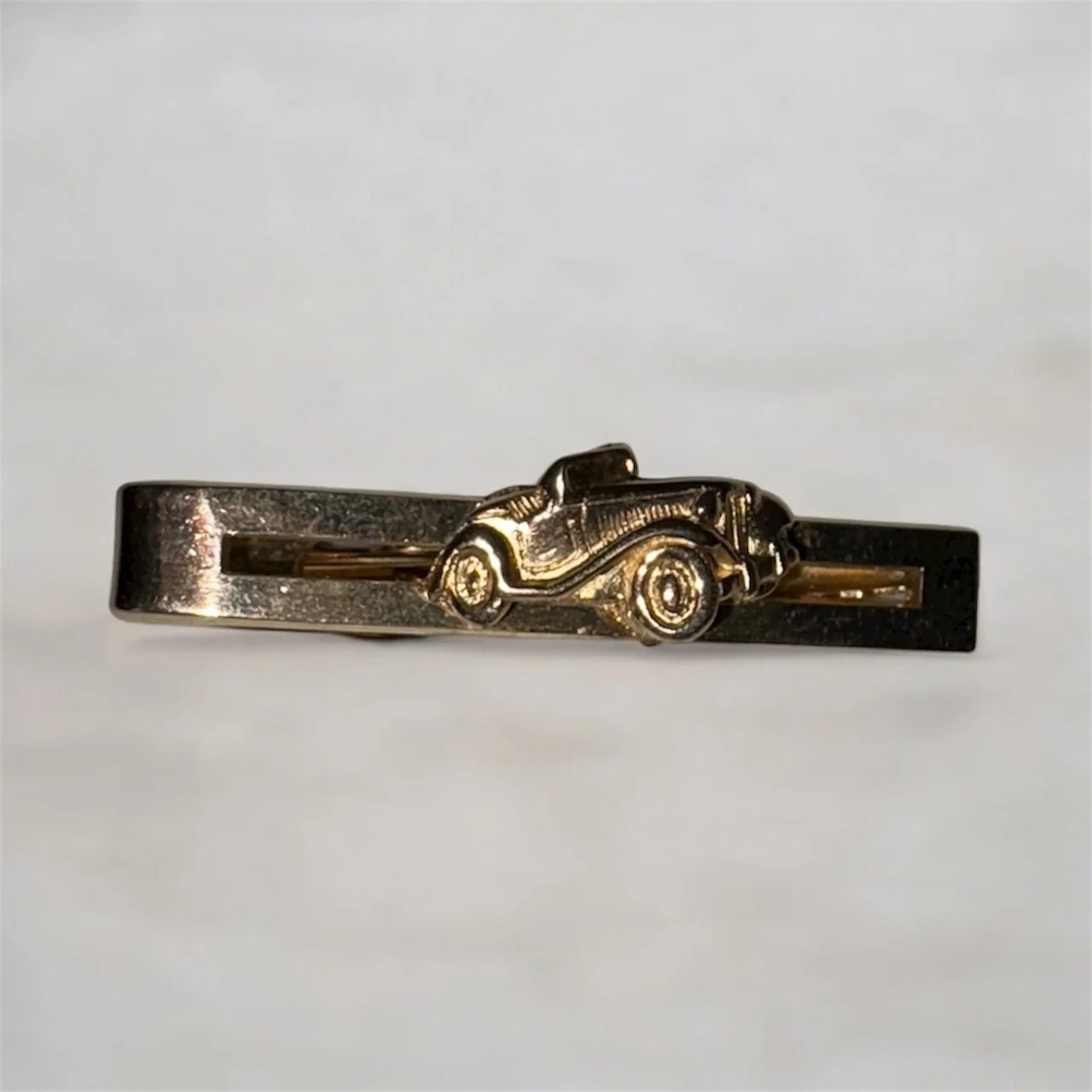 Vintage Gold Tone Classic Car Tie Clip