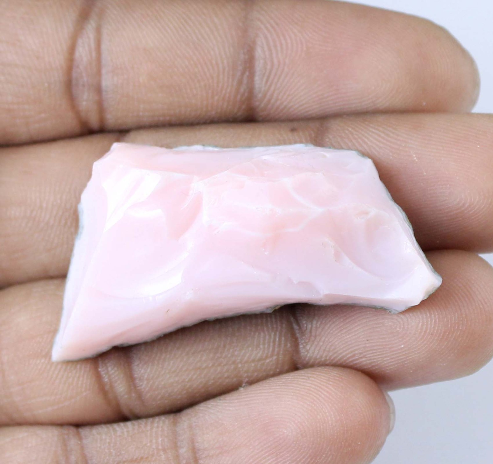 58.85 Ct Natural Peru Pink Opal Gemstone Certified Rough T33029 Fathers Day Gift