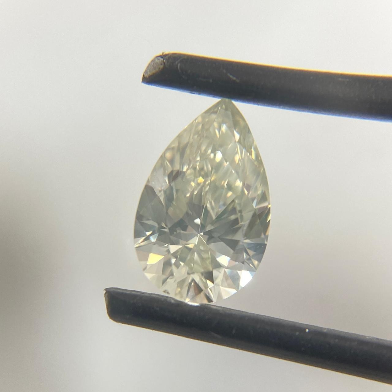 1.08ct 8.90×5.80×3.60mm Natural Fancy Loose Pear Rare Diamond VS Purity
