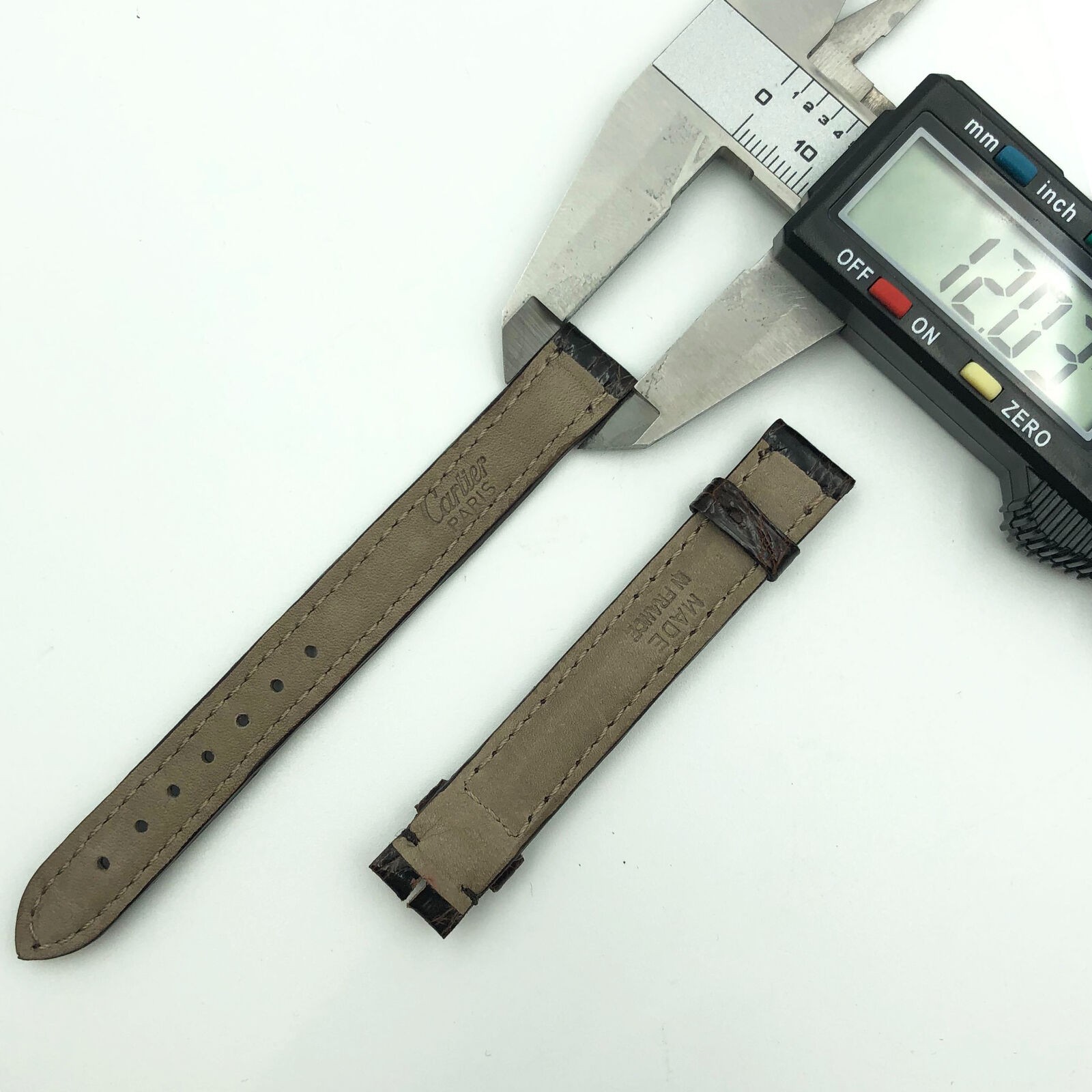 Cartier Authentic 12mm Dark Brown Leather Strap 5801A03OCCA