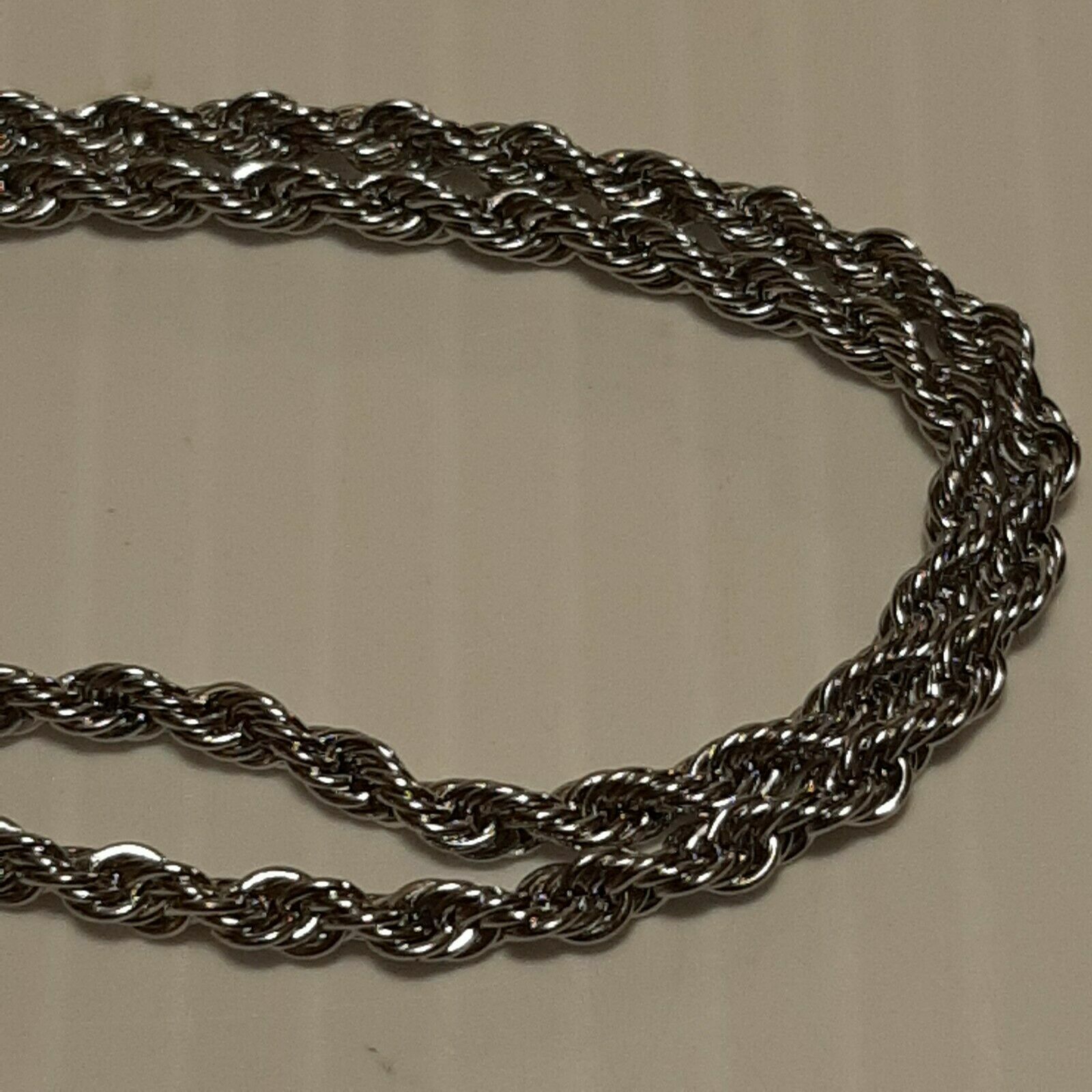 MIAMI DOLPHINS Chrome Pendant Charm / STAINLESS ROPE CHAIN NECKLACE