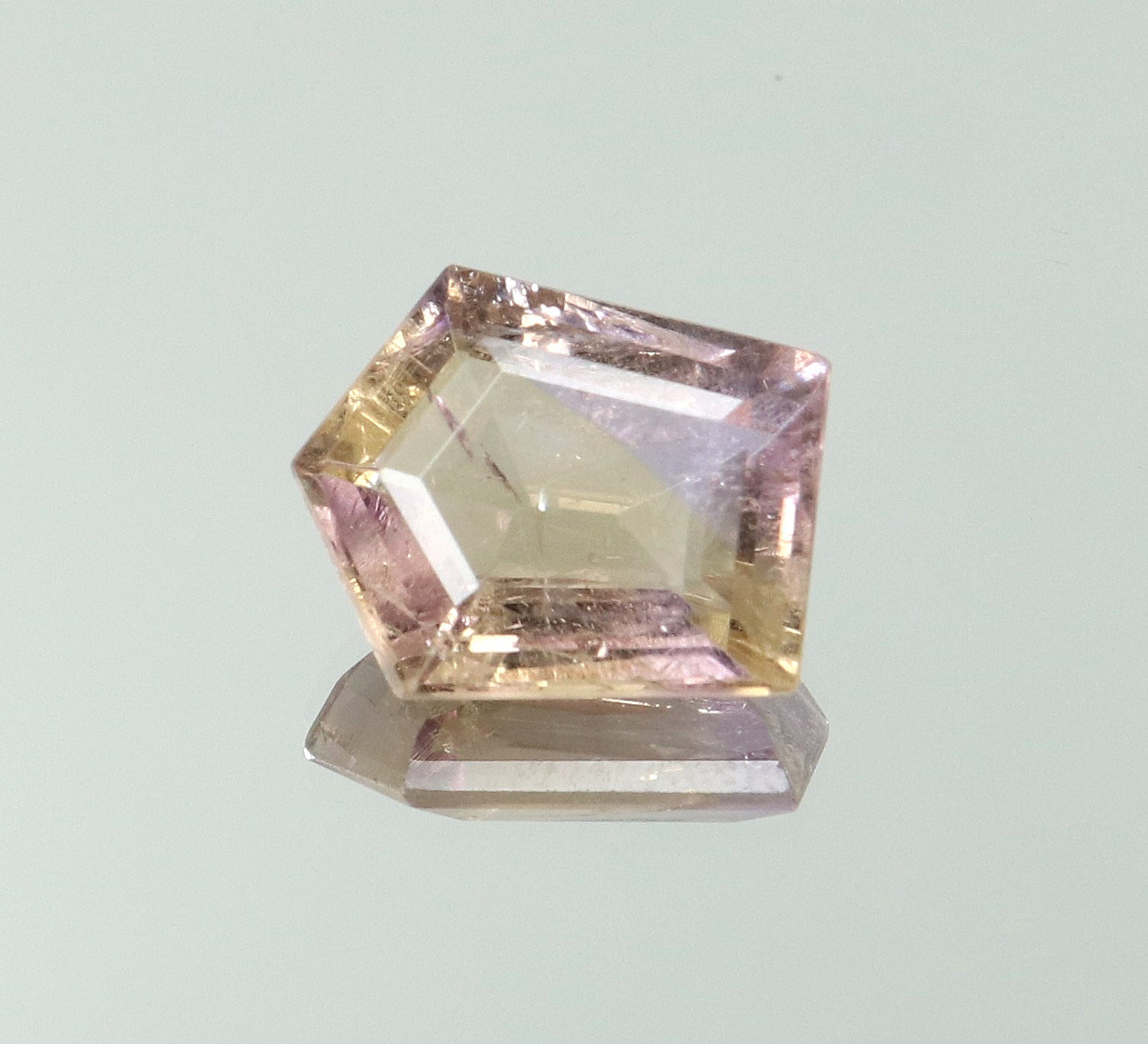 Natural Bolivia Ametrine Bi-Color 5.45 Ct Untreated Certified Loose Gemstone