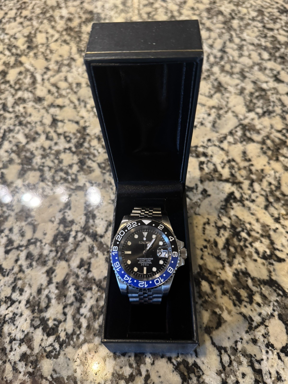 Custom 40mm “Batman/Batgirl” GMT Style Diver Mod Watch NH34 Automatic