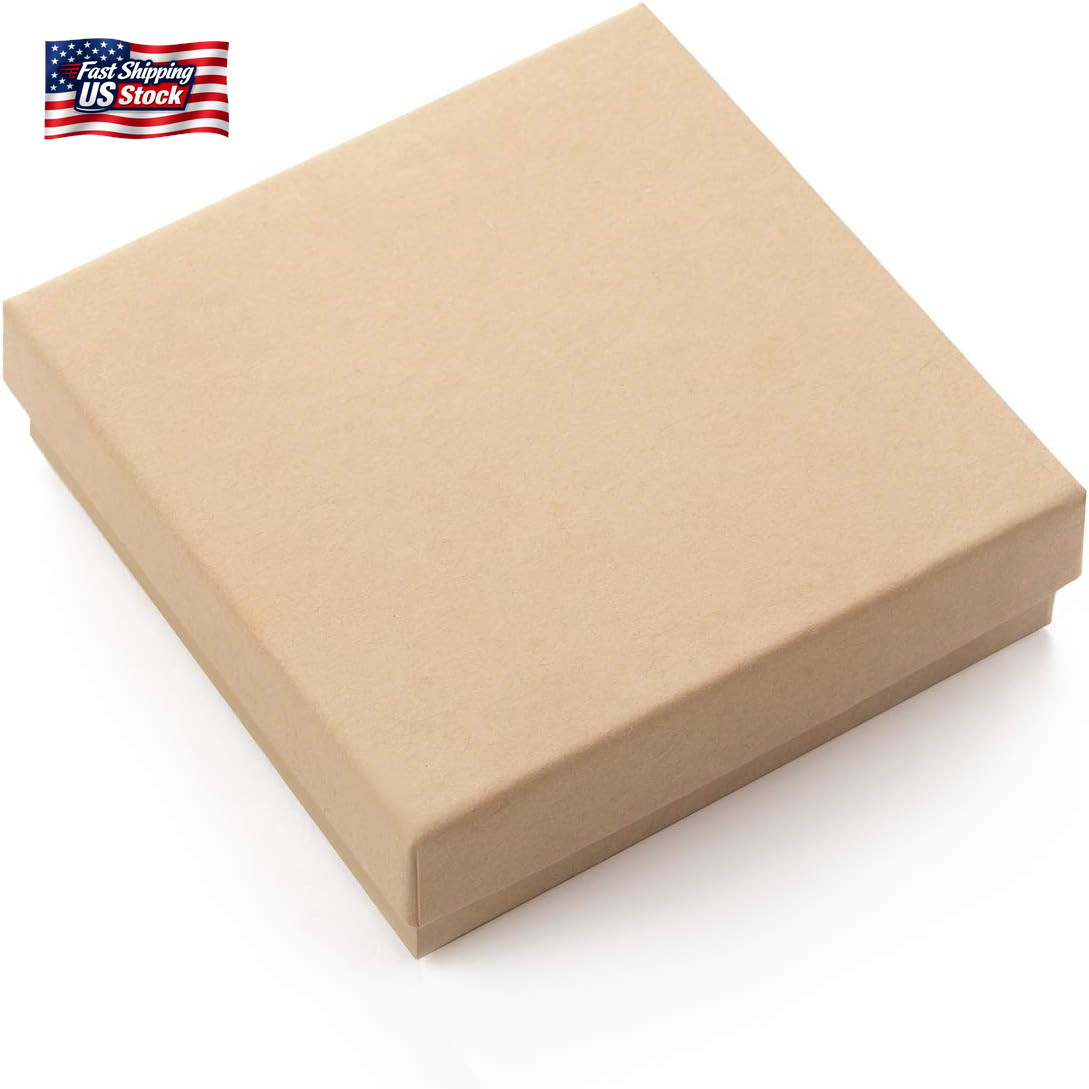 GEFTOL Jewelry Gift Boxes 20 Pack 3.5X3.5X1 Inch Cardboard Jewelry Boxes,Small G