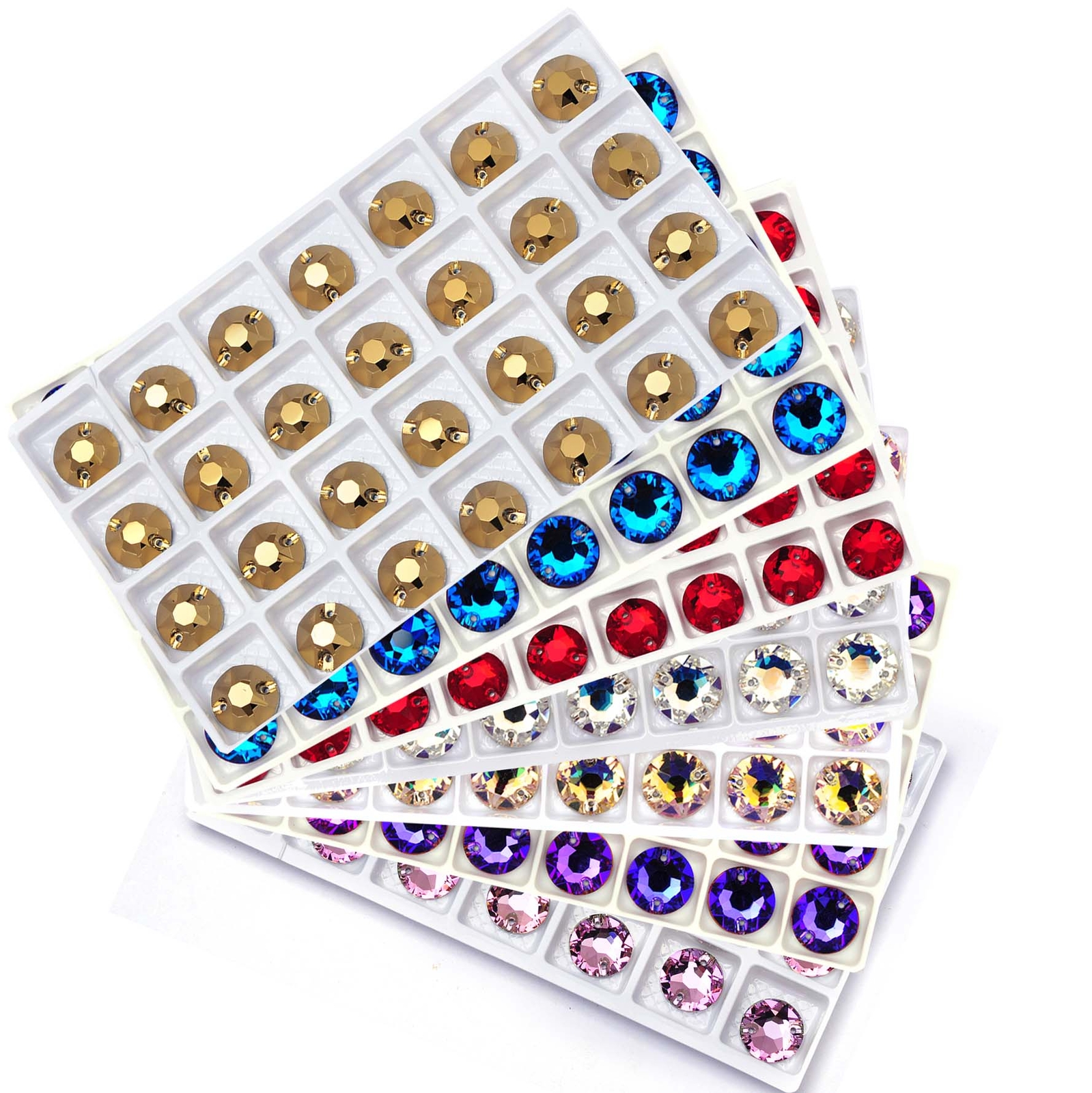Edges with Chamfers XIRIUS Crystals Flatback Sew-on Rhinestones for Garments