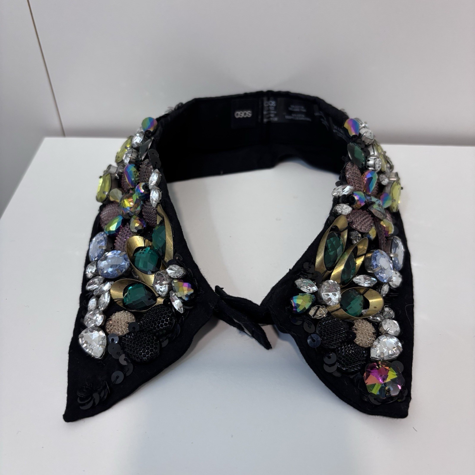 ASOS black embellished collar with gems and jewels One size Women’s accessory